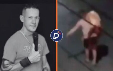 Cantor que foi morto e registro do suspeito carregando o corpo, em Pernambuco.