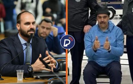 Eduardo Bolsonaro diz que Maduro est&aacute; sendo mais bem tratado do que seu pai: 'Tenho inveja'