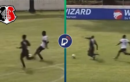 Santa Cruz tem gol mal anulado durante partida da Copinha.