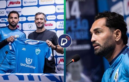 Gilberto &eacute; apresentado ao Londrina e pede desculpas ao Santa Cruz.