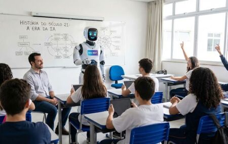 IA no lugar do professor na sala de aula.