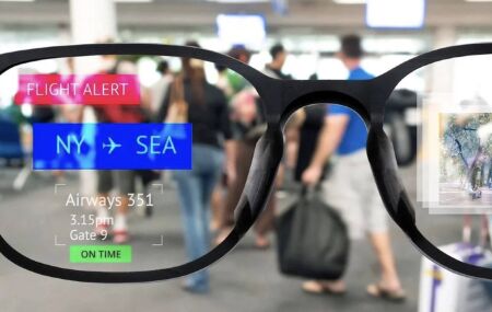 Foto ilustrativa de &Oacute;culos de realidade aumentada.