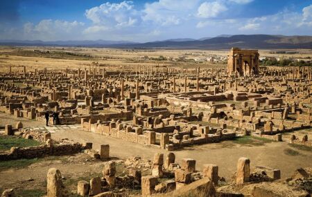 Cidade Romana enterrada por s&eacute;culos no antigo Egito.