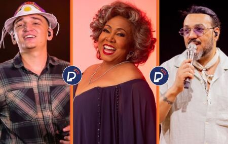 Jo&atilde;o Gomes, Alcione e Belo. 