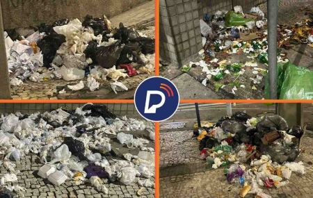 Lixos no Recife Antigo.