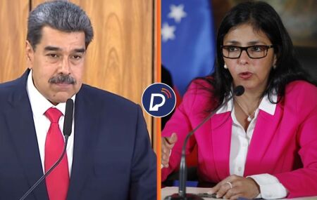 Presidente Nicol&aacute;s Maduro e vice-presidente Delcy Rodr&iacute;guez.