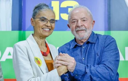 Marina Silva e Lula.
