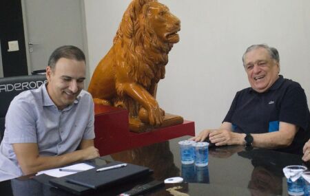 Matheus Souto Maior e Branquinho juntos nesta quinta-feira, 22 de janeiro.