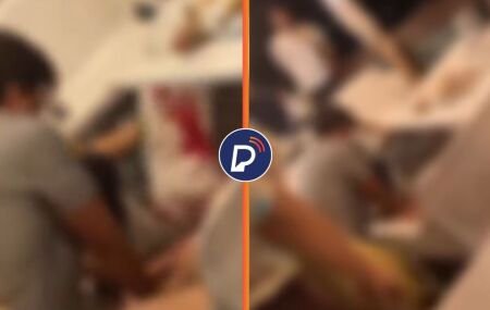 Momentos ap&oacute;s turista ser baleado e morto em praia de Porto de Galinhas.