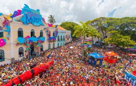 Sede da Prefeitura de Olinda no per&iacute;odo de carnaval