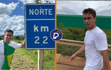 Nikolas Ferreira faz caminhada de Minas Gerais at&eacute; Bras&iacute;lia em protesto contra pris&atilde;o de Bolsonaro