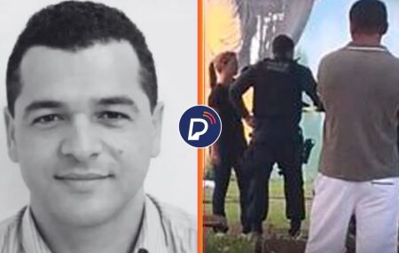 Altair da Silva Santos, pastor que foi morto e local do crime.