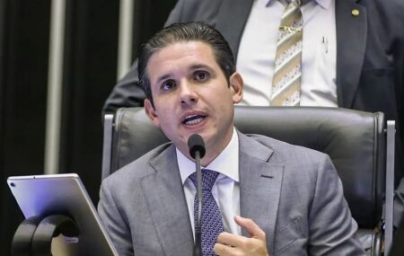 Presidente da C&acirc;mara dos Deputados Hugo Motta. 