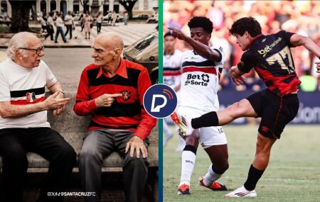 Santa Cruz provoca Sport em post nas redes sociais.