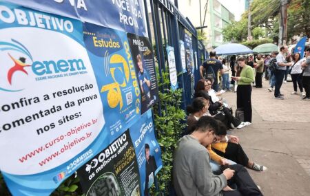 Candidatos que participaram do Enem.