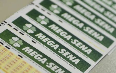 Cartelas da Mega-Sena juntas.