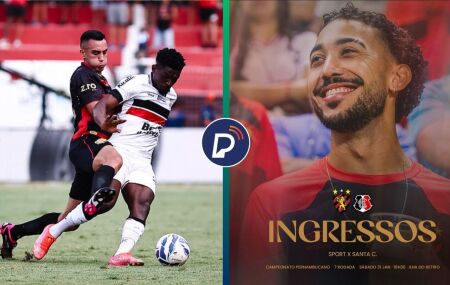 Sport zoa Santa Cruz em postagens da venda de ingressos.