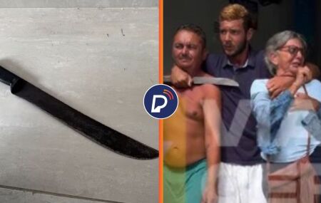 Fac&atilde;o utilizado por suspeito e momento do crime.