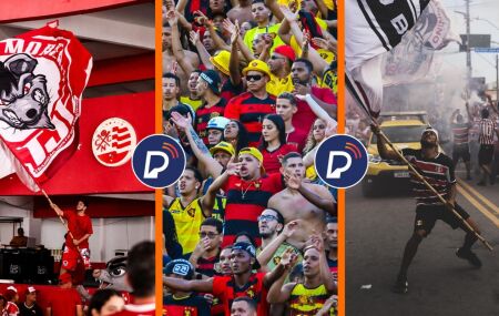 Torcidas de N&aacute;utico, Sport e Santa Cruz.