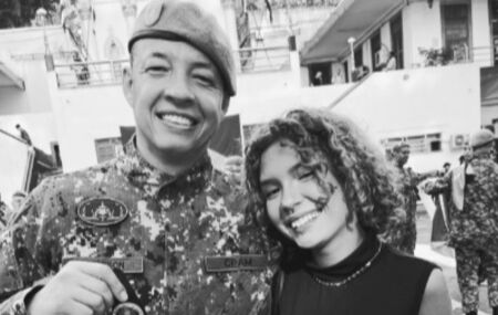 Major Neyfson Borges e sua filha.