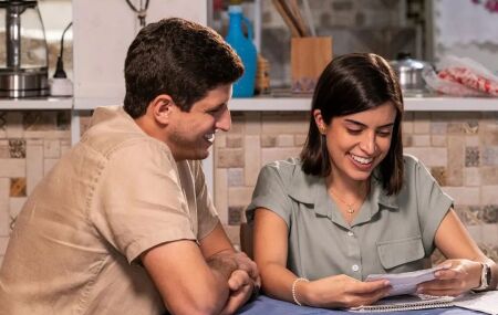 Jo&atilde;o Campos e Tabata 