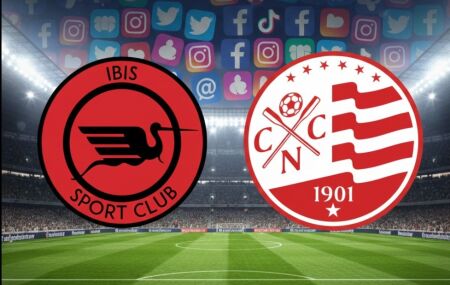 Nautico e Ibis nas redes sociais 