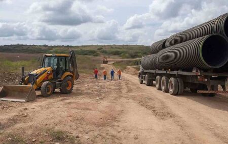 Acesso provis&oacute;rio para munic&iacute;pio atingido por chuvas.