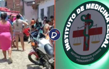 Local onde jovem morreu com viatura do Samu.