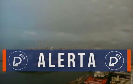 Alerta de chuvas no Recife.