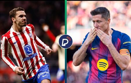 Atl&eacute;tico de Madrid goleou o Barcelona na ida por 4 a 0.