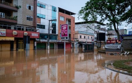 Chuvas em Juiz de Fora, em Minas Gerais. 