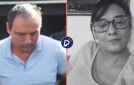 S&iacute;ndico Cleber Rosa de Oliveira sendo preso e corretora Daiane Alves de Souza, que foi assassinada.