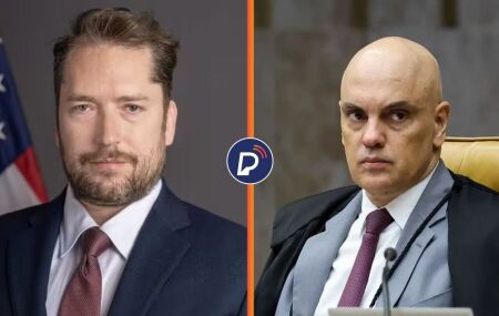 Darren Beattie e Alexandre de Moraes.