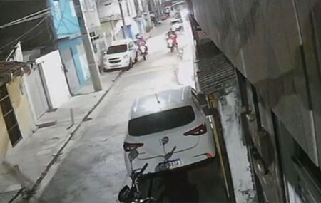 Rua onde dono de hamburgueria foi assassinado.