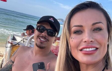Andressa Urach e marido.