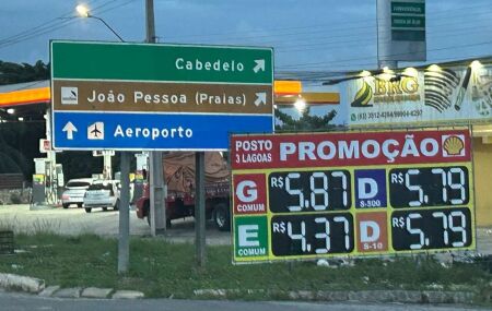 Pre&ccedil;o da gsolina na Para&iacute;ba. 