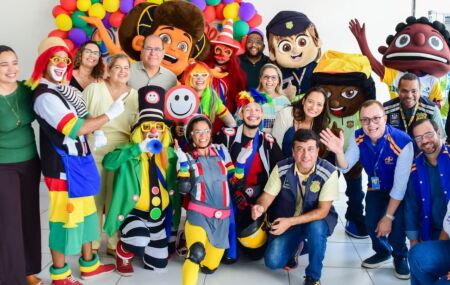 A&ccedil;&atilde;o educativa sobre o tr&acirc;nsito em escola municipal de Jaboat&atilde;o.