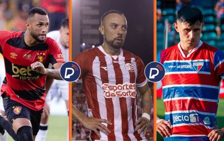 Jogadores de Sport, N&aacute;utico e Fortaleza.