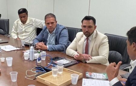 Reuin&atilde;o da Comiss&atilde;o de Seguran&ccedil;a P&uacute;blica na Alepe, com presidente da ACS, Luiz Torres.