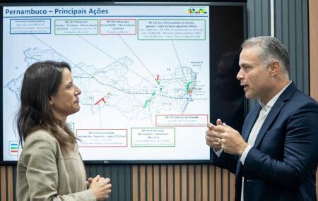 Governadora Raquel Lyra e ministro de Transportes, Renan Filho 