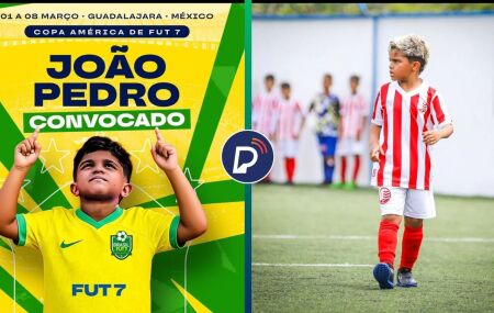 Jo&atilde;o Pedro, o JP Gigante, est&aacute; convocado para a Copa Am&eacute;rica FUT-7, no M&eacute;xico.