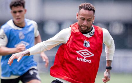 Neymar, atacante do Santos.