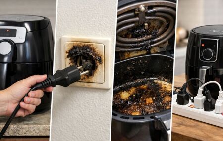 Desligar a air fryer da tomada e manter a limpeza ajuda a reduzir riscos de inc&ecirc;ndio na cozinha.