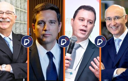  H&eacute;lio Zylberstajn, Roberto Campos Neto, Emerson Casali e Yves Gandra Martins Filho.