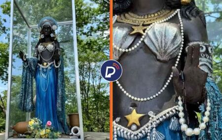 Monumento de iemanj&aacute; em teresina.