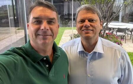 Flavio Bolsonaro e Tarsicio de Freitas.