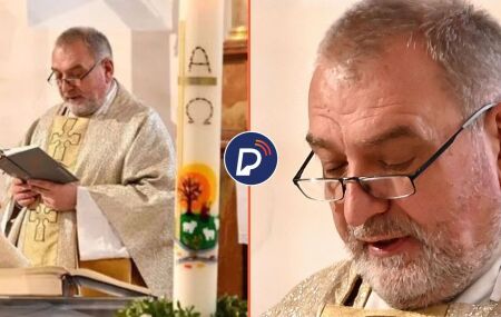 O Padre Raimund Beisteiner morreu aos 59 anos de idade na frente dos fi&eacute;is.