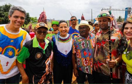 Raquel Lyra participa  Encontro de Maracatus de Baque Solto em Alian&ccedil;a