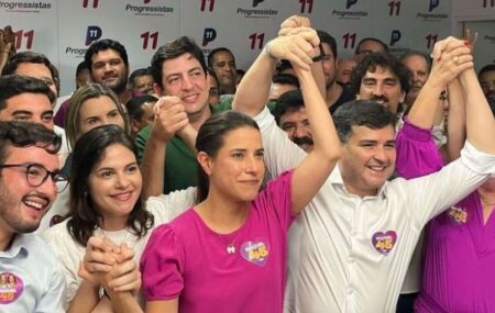 Raquel Lyra em evento do PP-PE.
