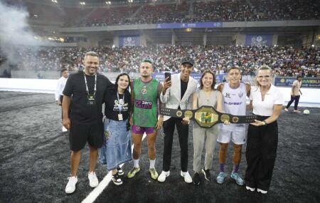 Raquel Lyra na final da X1 Brazil.